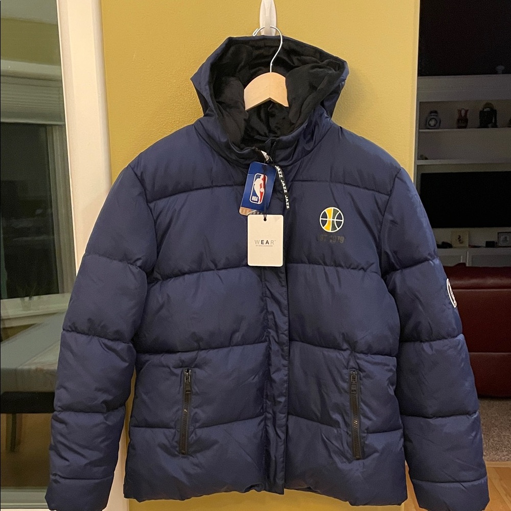 NWT NBA Women’s Utah Jazz Puffer Jacket with Hood